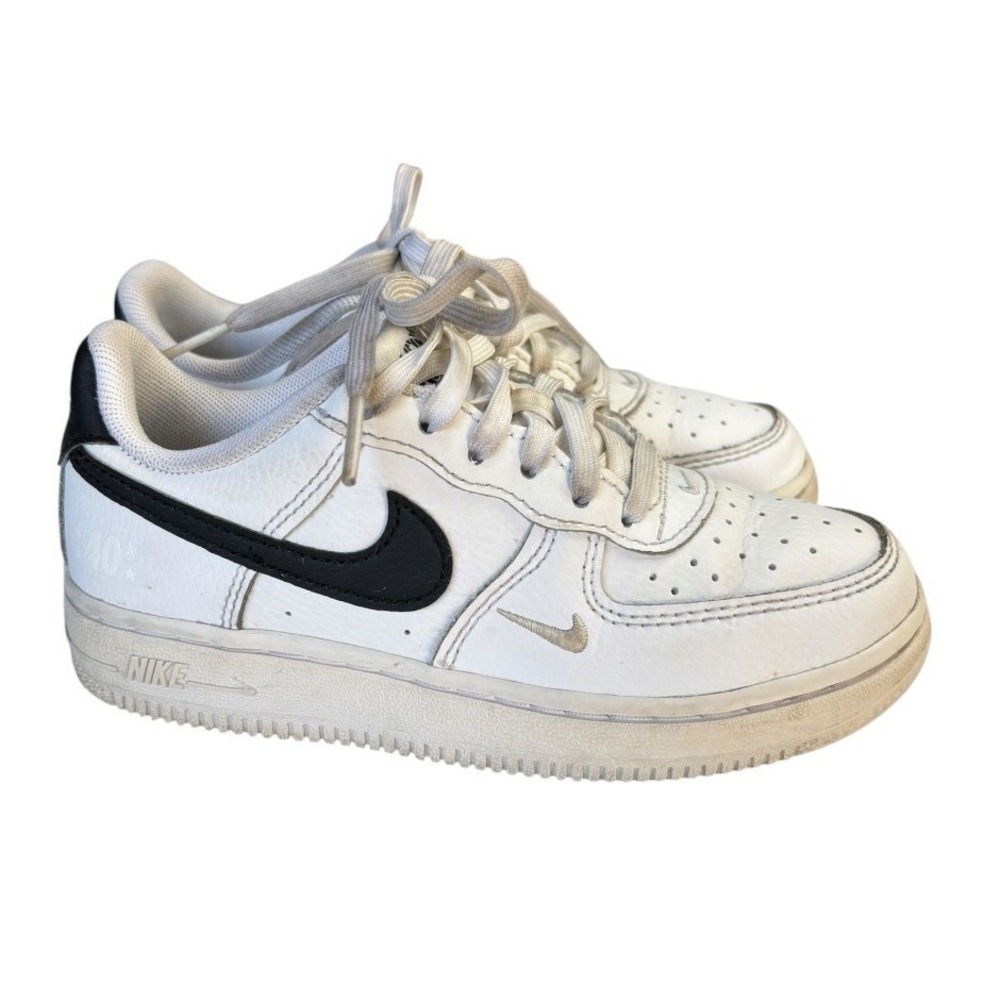 Nike Air Force 1 Low 40th Anniversary Kids Size 12C White Black FJ2887-100